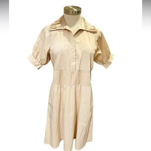 MARNI Cinch Shirred Ruched Waist Dress Size 36 US Small